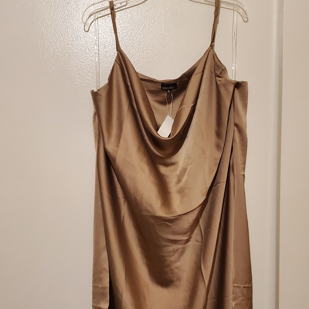 Gold Silk Dress